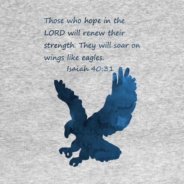 Bible Verse - Eagle - Isaiah 40 31 by TheJollyMarten